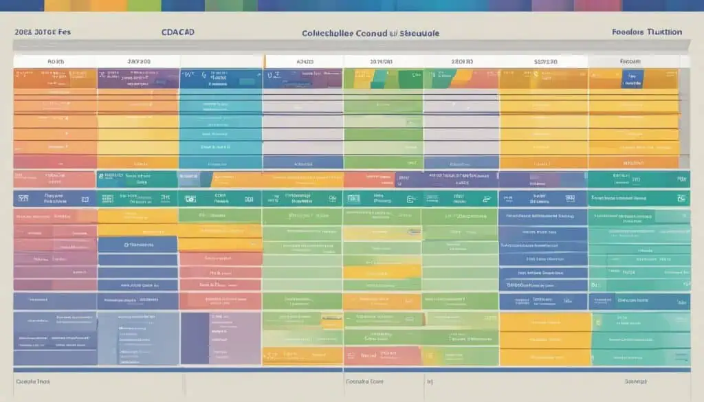 cdac tuition schedule