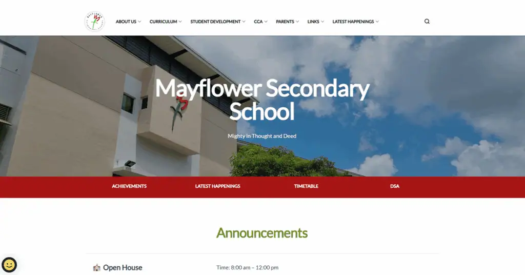 mayflower secondary school